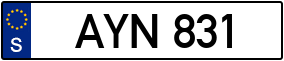 Trailer License Plate